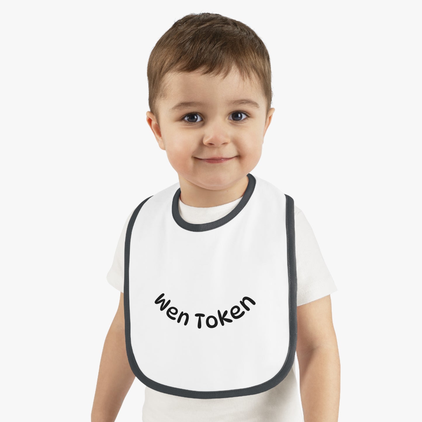 Stylish Baby Bib with Contrast Trim, Fun Baby Gift, Infant Feeding Accessory, Unique Baby Shower Present, Cute Newborn Bib