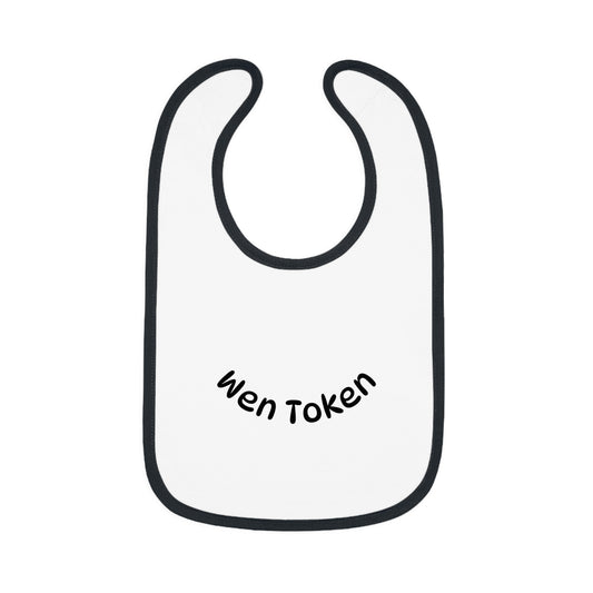 Stylish Baby Bib with Contrast Trim, Fun Baby Gift, Infant Feeding Accessory, Unique Baby Shower Present, Cute Newborn Bib